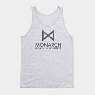 Monarch: Legacy of Monsters titles (black & weathered) Tank Top